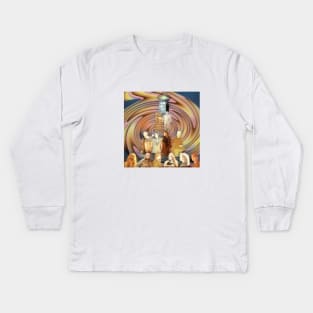 vintage Dr Who Kids Long Sleeve T-Shirt